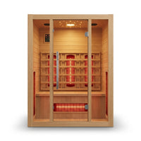 Heliox LuminaWood Infrared Sauna Cabin — Studio Shot