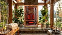 Heliox LuminaWood Infrared Sauna Cabin — Lifestyle